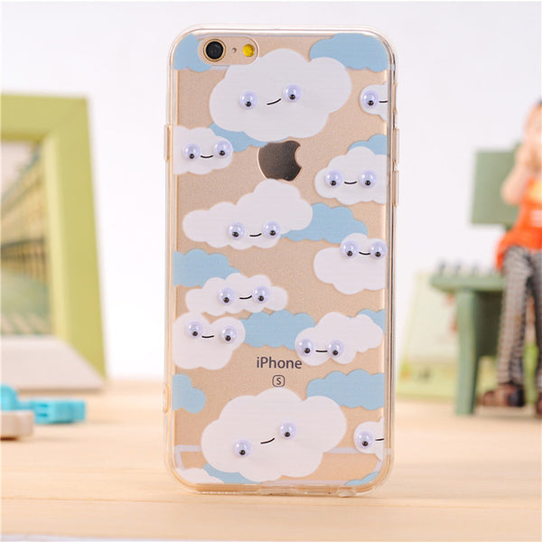 2016 Fashion 3D Eye Phone Capa Para Fundas Cover Case For Apple iPhone 4 4S 5 5S 5SE 6 6S 7 Plus Silicone Soft TPU Sleeve Shell