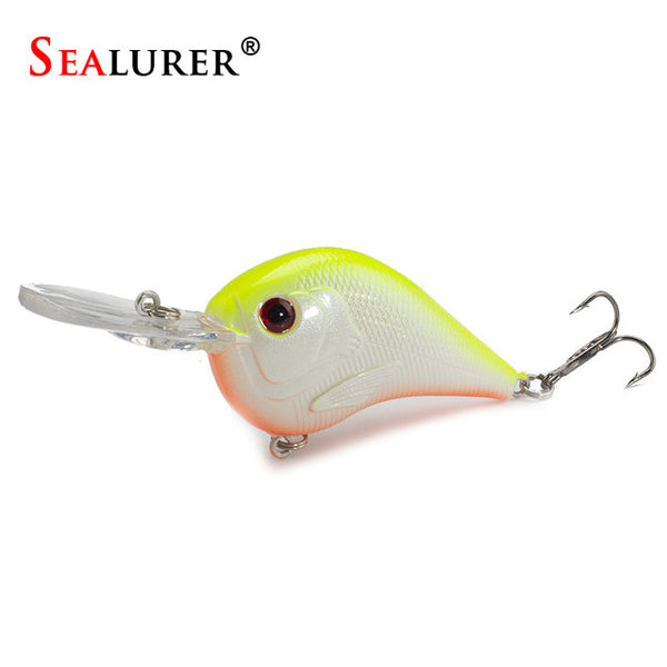 1PCS Fishing Lure Deep Swimming Crankbait 9.5cm11.4g Hard Bait 5 colors available Tight Wobble Slow Floating Fishing Tackle