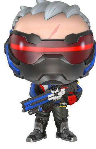 Original box 6 styles Funko POP Over watch Widowmaker/Reaper/WINSTON/SOLDIER:76  Action Figure OW   kids toys Christmas Gift