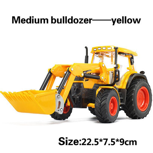 Alloy engineering car tractor toy bulldozer model  farm vehicle belt boy toy car model children's Day gifts