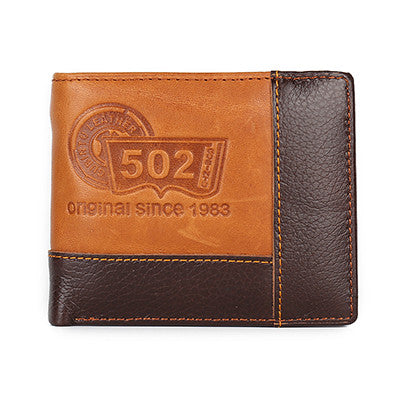 Famous Luxury Brand Genuine Leather Men Wallets Coin Pocket Zipper Men's Leather Wallet with Coin Purse portfolio cartera ZC8042