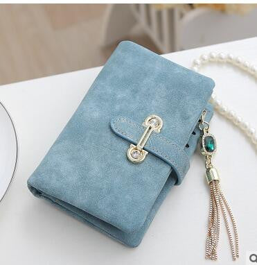 Nubuck Leather Women Wallets Female Fashion Zipper Small Wallet Women Short Coin Purse Holders Retro Wallet and Purses portfolio