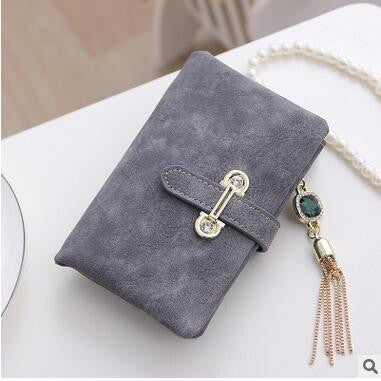 Nubuck Leather Women Wallets Female Fashion Zipper Small Wallet Women Short Coin Purse Holders Retro Wallet and Purses portfolio