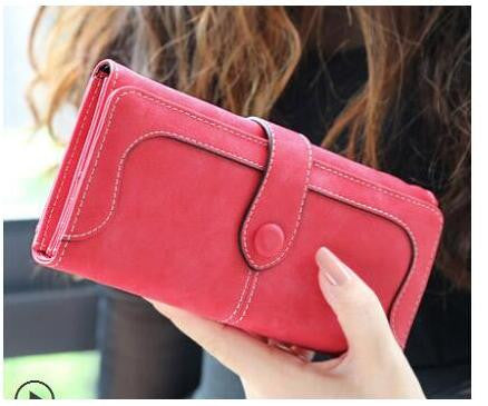 Nubuck Leather Women Wallets Female Fashion Zipper Small Wallet Women Short Coin Purse Holders Retro Wallet and Purses portfolio