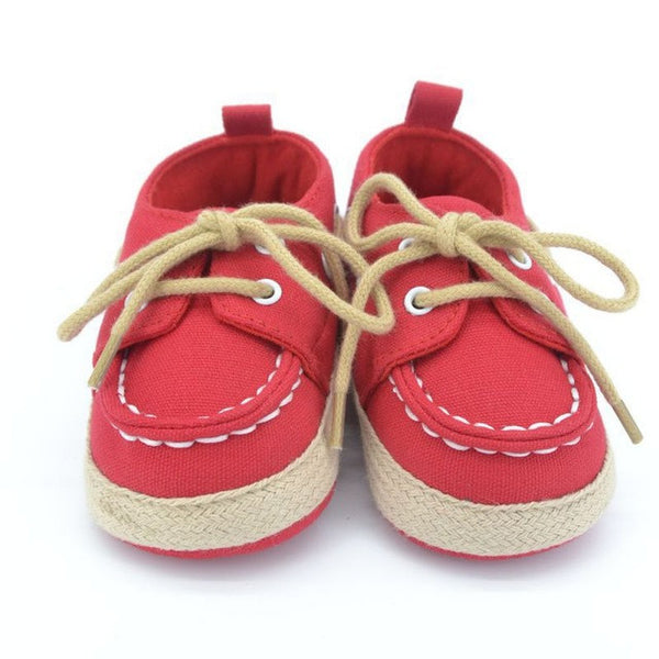 New Spring Autumn Toddler First Walker Baby Shoes Boy Girl Soft Sole Crib Laces Sneaker Prewalker Sapatos