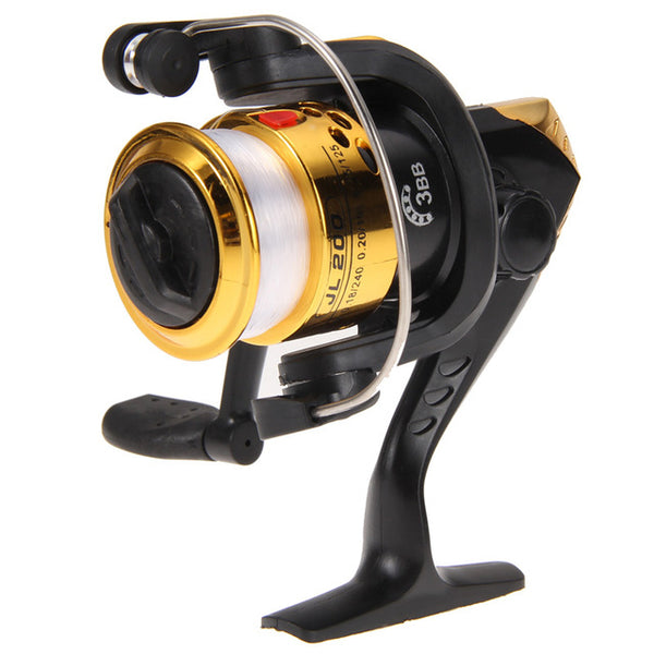 Fishing Reals Aluminum Body Spinning Reel High Speed G-Ratio 5.2:1 Fishing Reels with Line Copper rod rack drive Fish Tools EA14