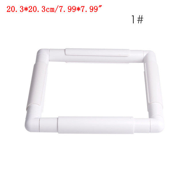 Handhold Square Shape Embroidery Plastic Frame Hoop Cross Stitch Craft DIY Tool