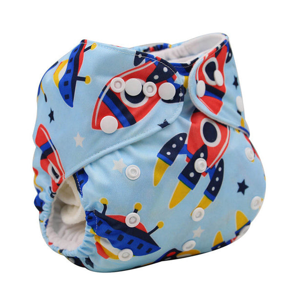 Washable Diapers Couches Lavables  2016 Baby Diaper Cover Wrap Cartoon Print Baby Nappy Changing Reusable Baby Cloth Diapers