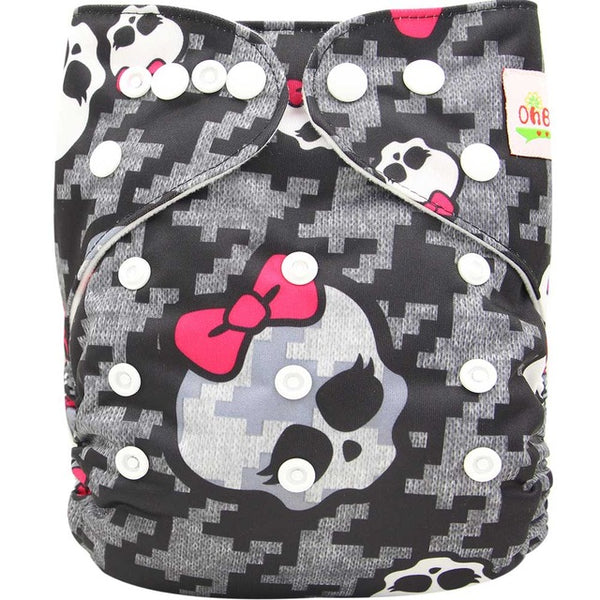 Washable Diapers Couches Lavables  2016 Baby Diaper Cover Wrap Cartoon Print Baby Nappy Changing Reusable Baby Cloth Diapers