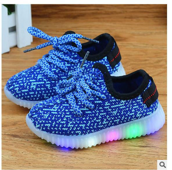 Eur21-36 kids new fashion children shoes with led light up shoes luminous glowing sneakers toddler boys girls shoes led sneakers