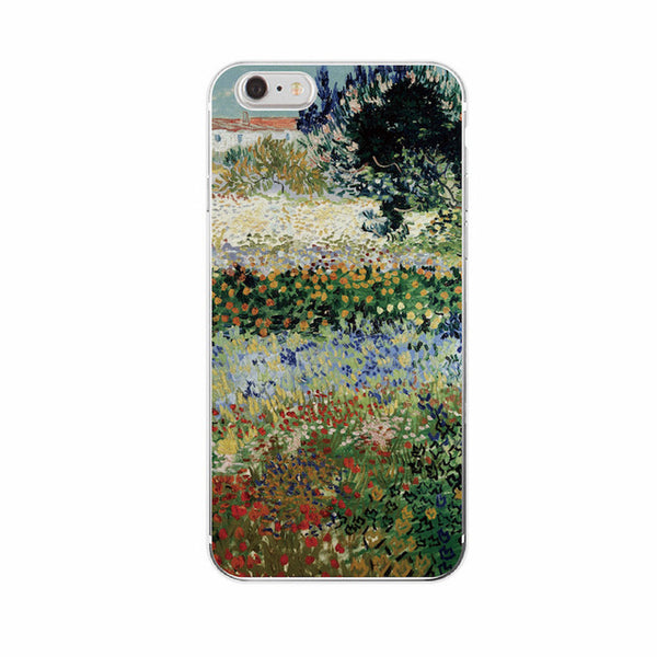 Van Gogh Starry Night  Sunflower Oil Painting Cat Flower Eiffel Soft TPU Phone Case For iPhone 6Plus 6 6S 5 5S SE 5C 4S 7Plus 7