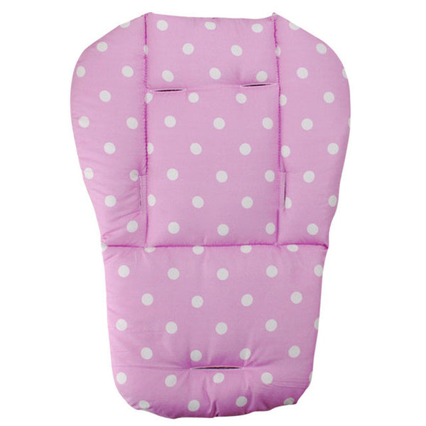 Baby Infant Stroller Seat Pushchair Cushion Cotton Mat with White Dot