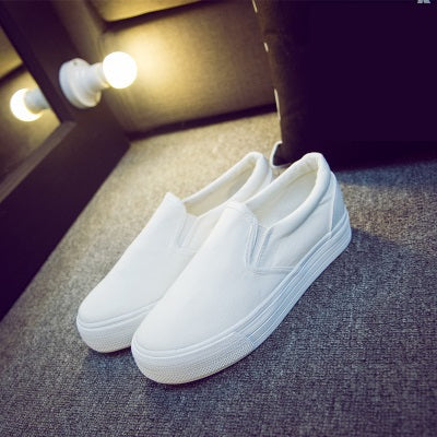 Floral Canvas Shoes Hot Sale 2017 Fashion Appliques Slipony Women Footwear Height Increase Girl Female Comfort Slipon Women