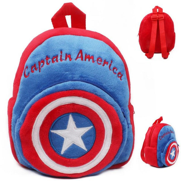 2016 Cartoon Kids Plush Backpacks Spiderman Mini schoolbag Hello Kitty Plush Backpack Children School Bags Girls Boys Backpack