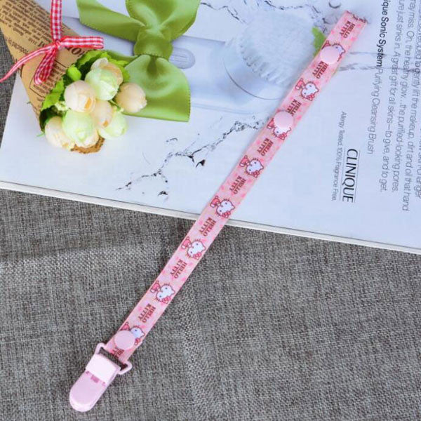 Cartoon Baby Pacifier Clip Fixed Button Holder for Dummy Drop-resistant Chain for Children Stroller Soother Clips for Newborn