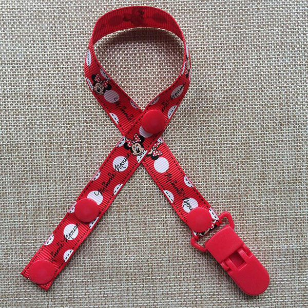 Cartoon Baby Pacifier Clip Fixed Button Holder for Dummy Drop-resistant Chain for Children Stroller Soother Clips for Newborn