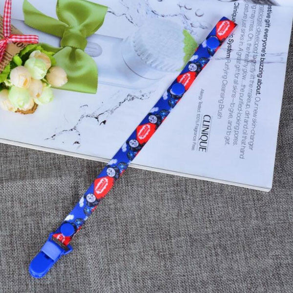 Cartoon Baby Pacifier Clip Fixed Button Holder for Dummy Drop-resistant Chain for Children Stroller Soother Clips for Newborn