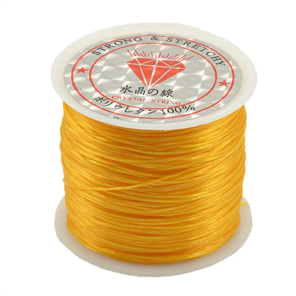 60M/Roll 0.5 MM Colorful Stretchy Elastic Rope Cord Crystal String For Jewelry Making Beading Bracelet Wire Fishing Thread Rope
