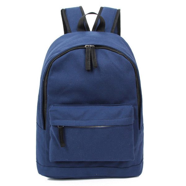 Korea Style Fashion Backpacks for Men and Women Solid Preppy Style Soft Back Pack Unisex School Bags Big Capicity Canvas Bag