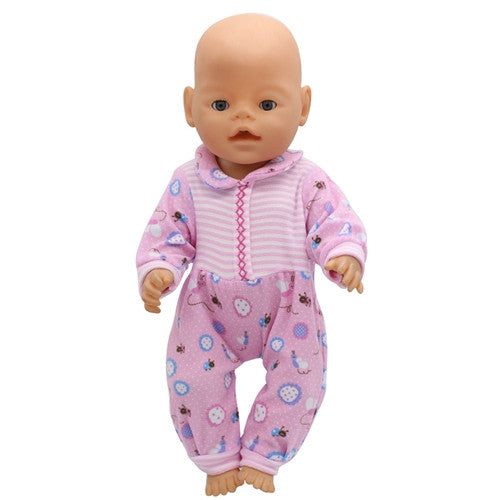 Tiger Jackets and Pants Suit Dress Doll Clothes fit 43cm Baby Born Zapf Doll Clothes and 17inch Doll Accessories Handmade 186