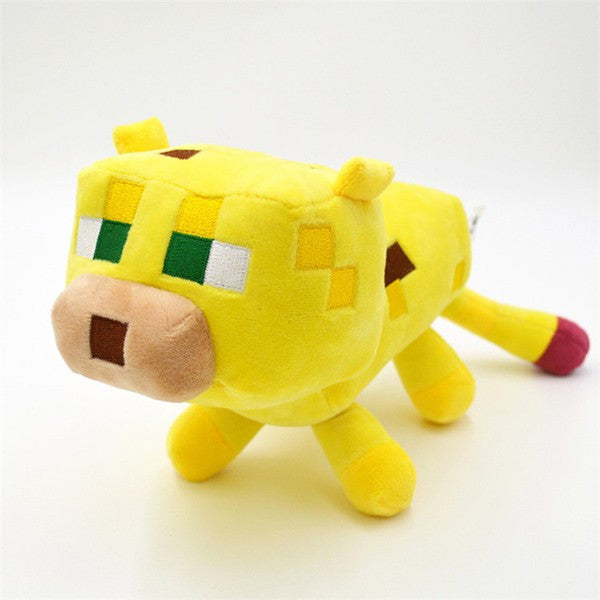 2016 New Minecraft Plush Toys Enderman Ocelot Pig Sheep Bat Mooshroom Squid Spider Wolf Animal soft stuffed dolls kids toy gift