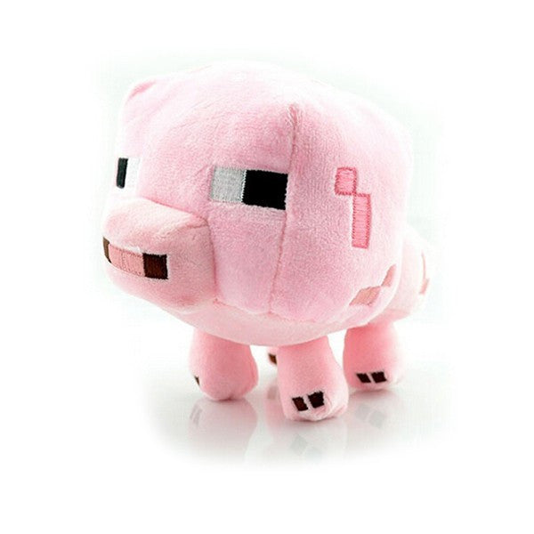 2016 New Minecraft Plush Toys Enderman Ocelot Pig Sheep Bat Mooshroom Squid Spider Wolf Animal soft stuffed dolls kids toy gift