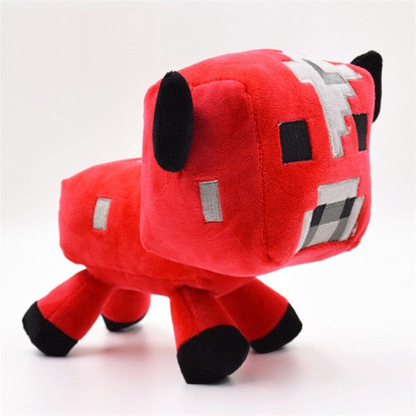 2016 New Minecraft Plush Toys Enderman Ocelot Pig Sheep Bat Mooshroom Squid Spider Wolf Animal soft stuffed dolls kids toy gift