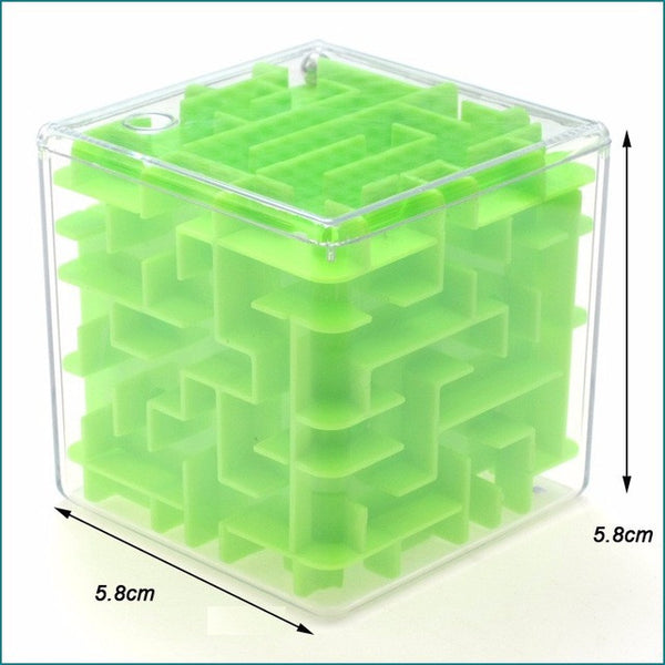 Green Maze Magic Cube Puzzle 3D Mini Speed Cube Labyrinth Rolling Ball Toys Puzzle Game Cubos Magicos Learning Toys For Children