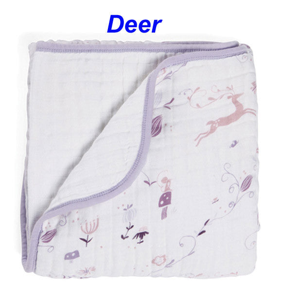 Aden Anais Newborn Thick 2 Layers Muslin Cotton Blanket Swaddleing Infant Cotton Bedding Sheet Muslin Travel Blanket for Babies