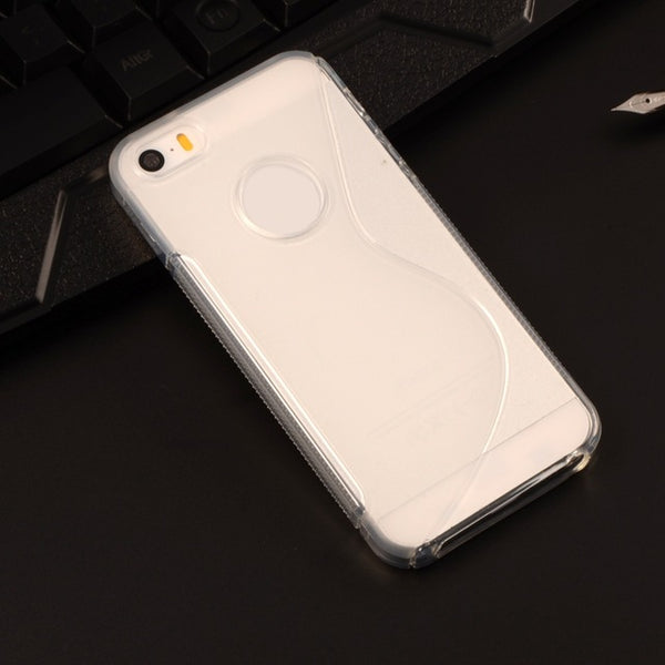 For iPhone 4 4s Case Coque S LINE Anti Skid Soft Silicone Gel TPU Slim Back Cover For Apple iPhone4 iphone4S Matte Protect Cases