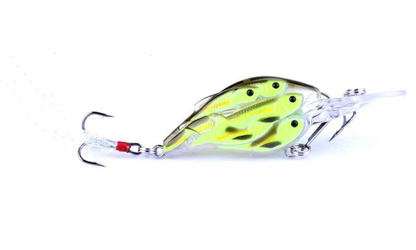 HENGJIA 1pc Diving Depth Crankbait Fishing Lures Swimbait Isca Artificial Bait floating Fishing Wobblers 7.5cm 9g pesca peche