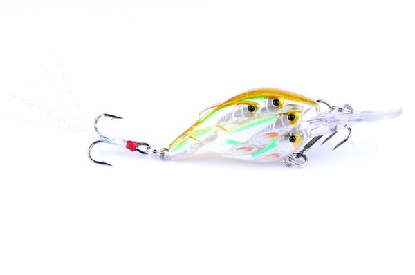 HENGJIA 1pc Diving Depth Crankbait Fishing Lures Swimbait Isca Artificial Bait floating Fishing Wobblers 7.5cm 9g pesca peche