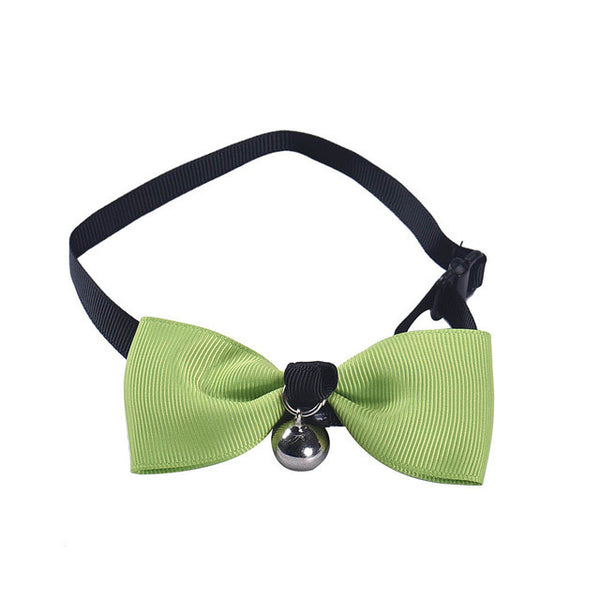 Adjustable Dog Cat Pet Bow Tie With Bell Puppy Kitten Necktie Collar Pet Supplies Dog Cat Collar Small Products for Dogs Collars