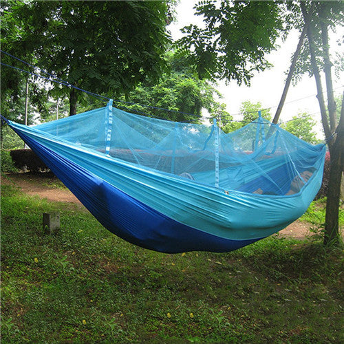 Hot Selling Portable Hammock Single-person Folded Into The Pouch Mosquito Net Hammock Hanging Bed For Travel Kits Camping Hiking