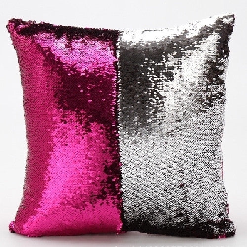Reversible Sequin Mermaid Sequin Pillow Magical Color Changing Throw Pillow Cover Home Decor Cushion Cover Decorative Pillowcase