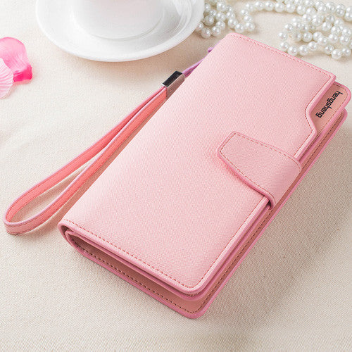 Hot Fashion Female wallets High-quality PU Leather Wallet Women Long Style Cowhide Purse Brand Capacity Clutch Card Holder Pouch