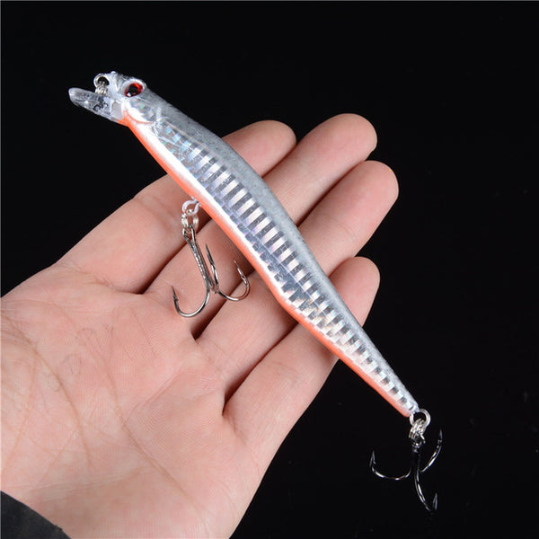 12CM/12G Hard Laser  Minnow Fishing Wobblers Artificial Bait Fake Lures Pesca Treble Hooks Diving 0.5-1.8m Crankbaits Swimbait