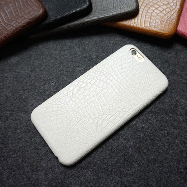 For iphone 6 6s Case Luxury Crocodile Snake Print Leather Cases Back Cover for iphone6 6s Phone Bags Coque Capa