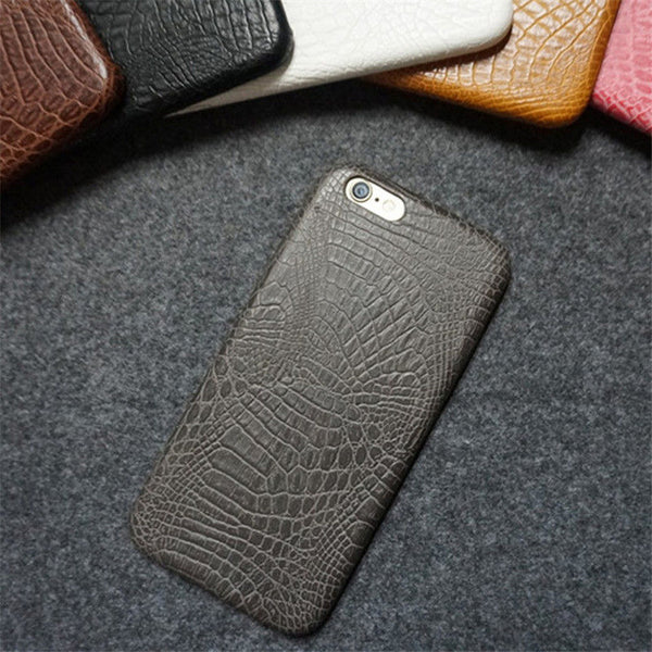 For iphone 6 6s Case Luxury Crocodile Snake Print Leather Cases Back Cover for iphone6 6s Phone Bags Coque Capa