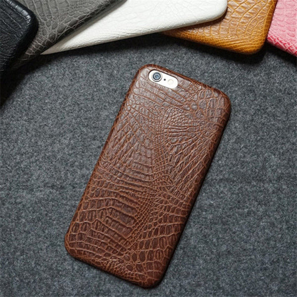 For iphone 6 6s Case Luxury Crocodile Snake Print Leather Cases Back Cover for iphone6 6s Phone Bags Coque Capa