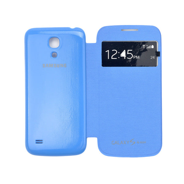 Phone Cases For Samsung Galaxy S4 Mini i9190 Flip Smart Cover View Window Case With Gift Touch Pen + Screen Film