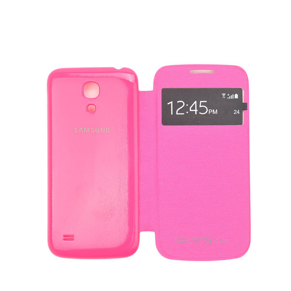 Phone Cases For Samsung Galaxy S4 Mini i9190 Flip Smart Cover View Window Case With Gift Touch Pen + Screen Film