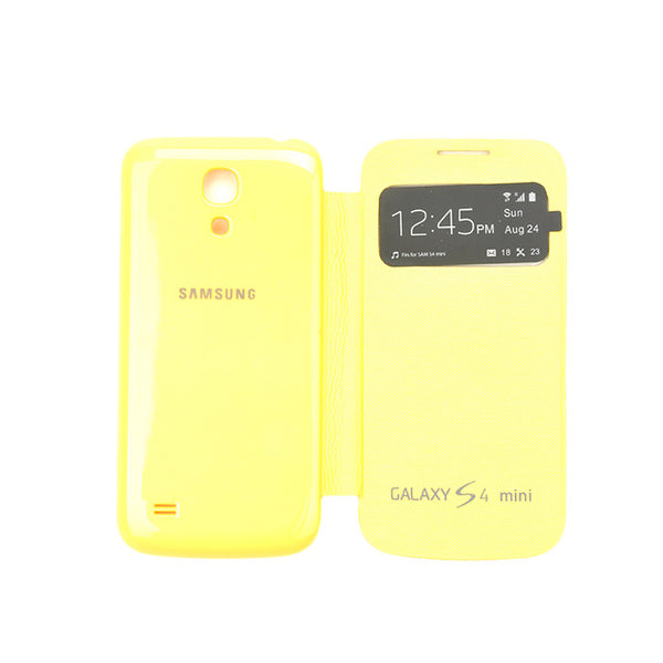 Phone Cases For Samsung Galaxy S4 Mini i9190 Flip Smart Cover View Window Case With Gift Touch Pen + Screen Film