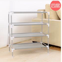 Wholesale stainless steel multi-function receive racks dormitory shoe Korea multilayer woven simple shoe rack