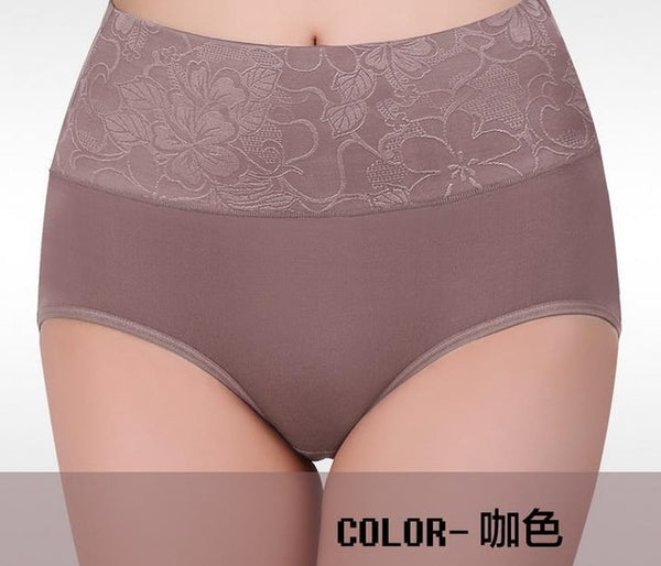 ZW90 Women Modal Panty High Waist Breathable Trigonometric Panties Plus Size Female Underwear Body Shaping Briefs  M-XXXL