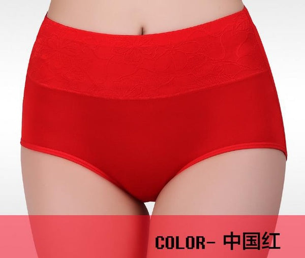 ZW90 Women Modal Panty High Waist Breathable Trigonometric Panties Plus Size Female Underwear Body Shaping Briefs  M-XXXL