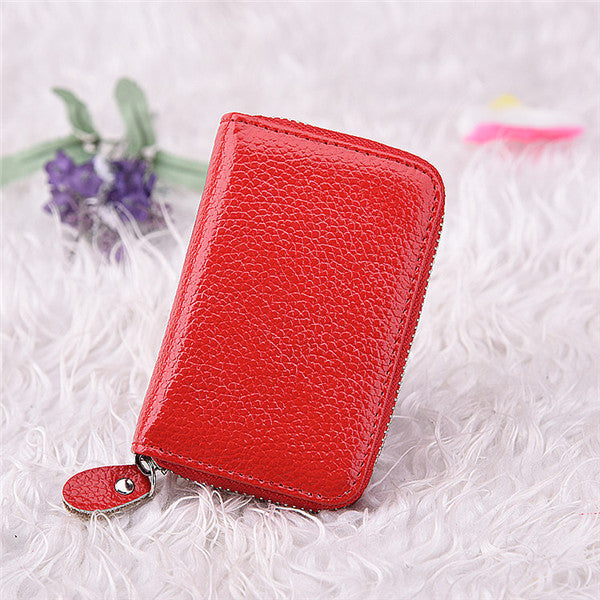Patent Leather Zipper Cute Wallets Women Small Red Purse Ladies Fashion Billeteras mujer Cartera Portefeuille Femme
