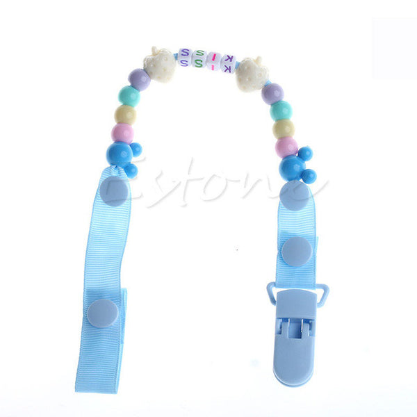 Toddler  Baby Infant Hand Made Dummy Pacifier Clip Chain Holder Soother Nipple Strap New