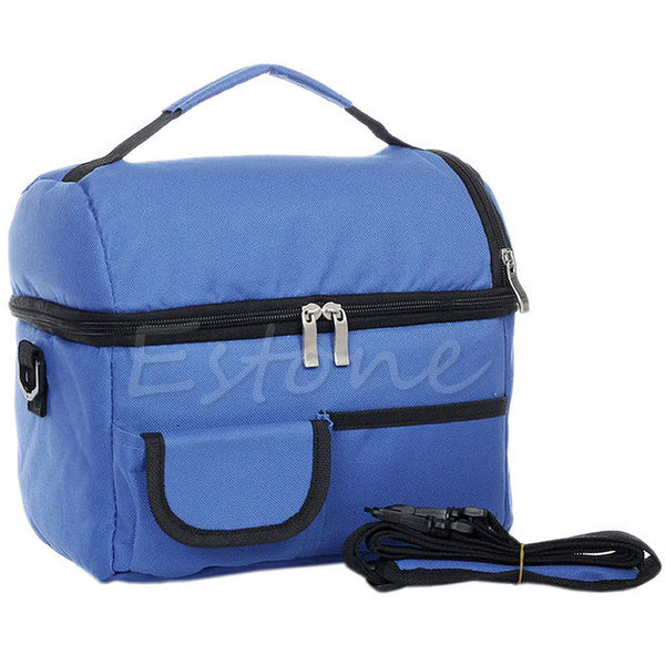 Thermal Insulated Waterproof Shoulder Picnic Cooler Lunch Bag Storage Box Tote
