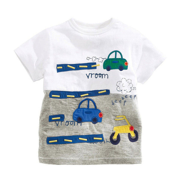 Children's Kids Grils boys t-shirt Baby Clothing Little boy Summer shirt Tees Designer Cotton Cartoon for 1-6Y